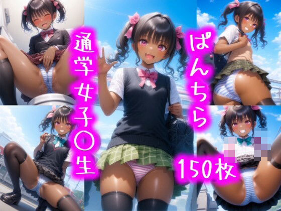 日焼けJK『あいりちゃん』のおパンツ＆オ◯ニー（通学編）【アナタの女学園】